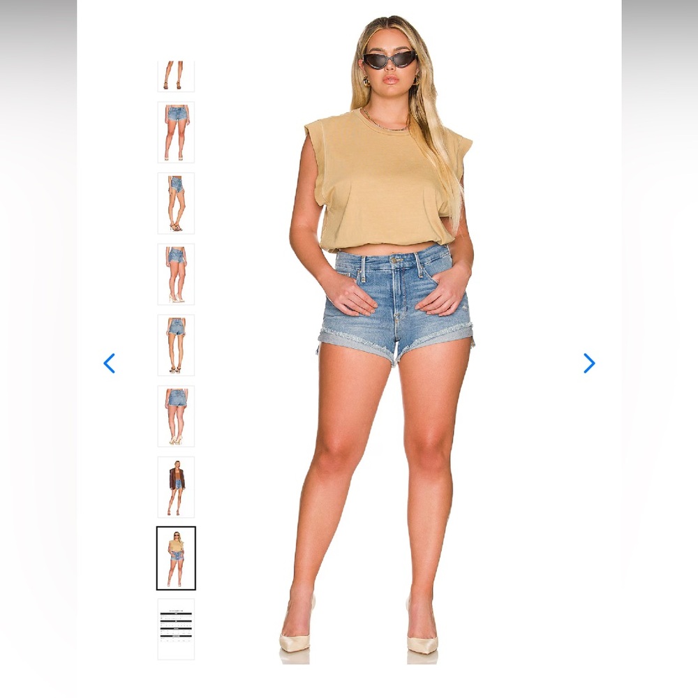 Good American Good Curve High Rise Shorts  Size 10